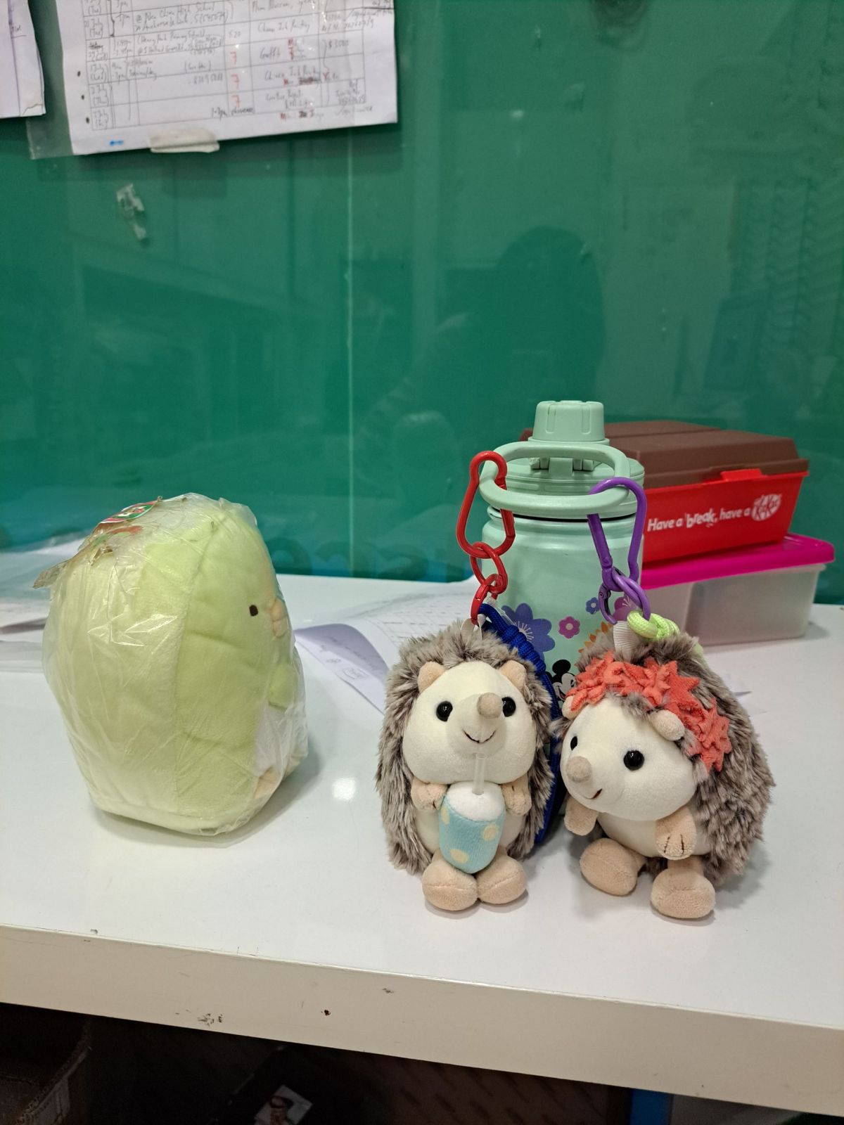 When penpen meets mini pinepine & susu&nbsp;🦔🦔🐧