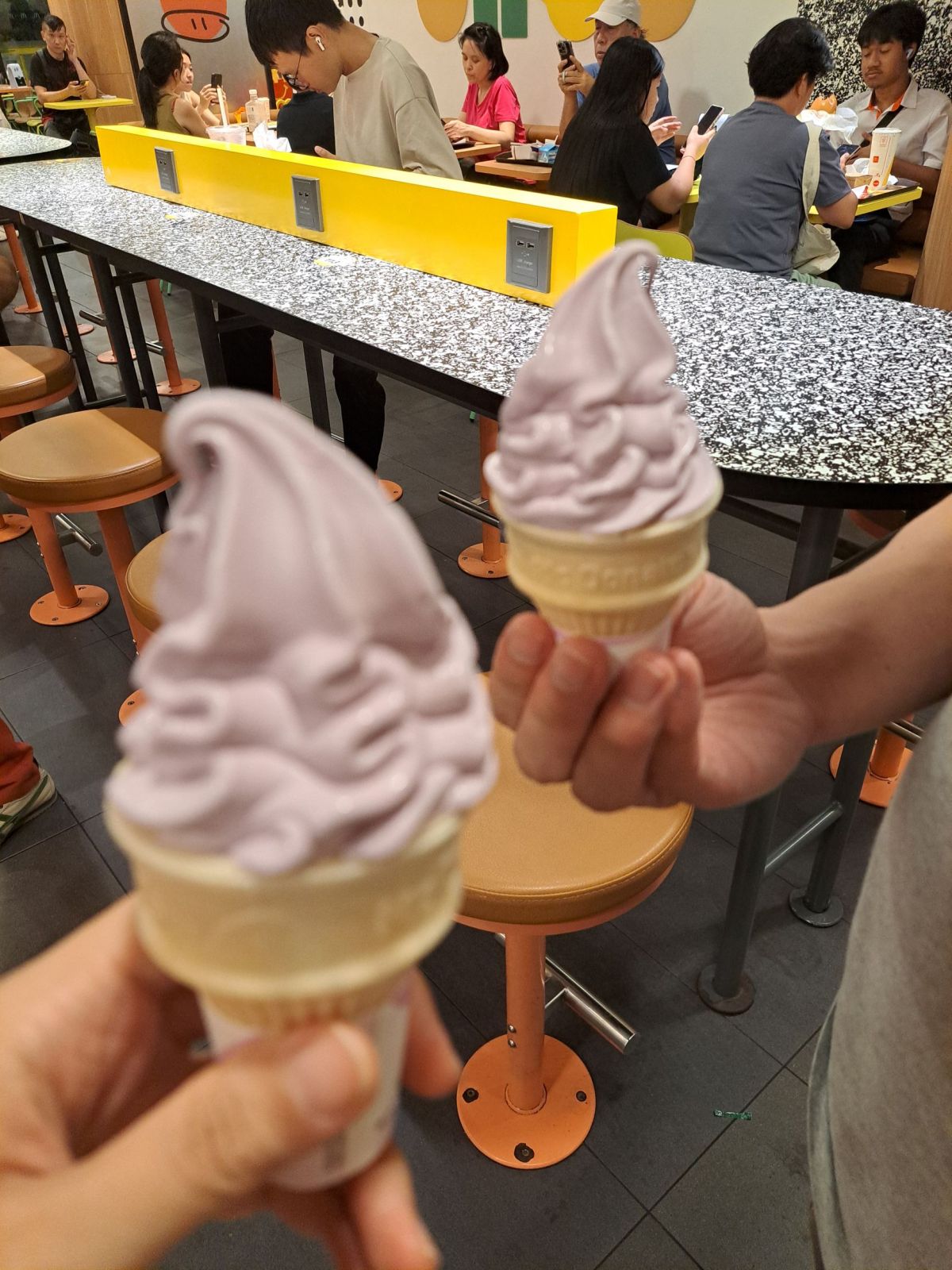 Macdonald’s Kyoho grape sundae cone&nbsp;🍦🍇😋